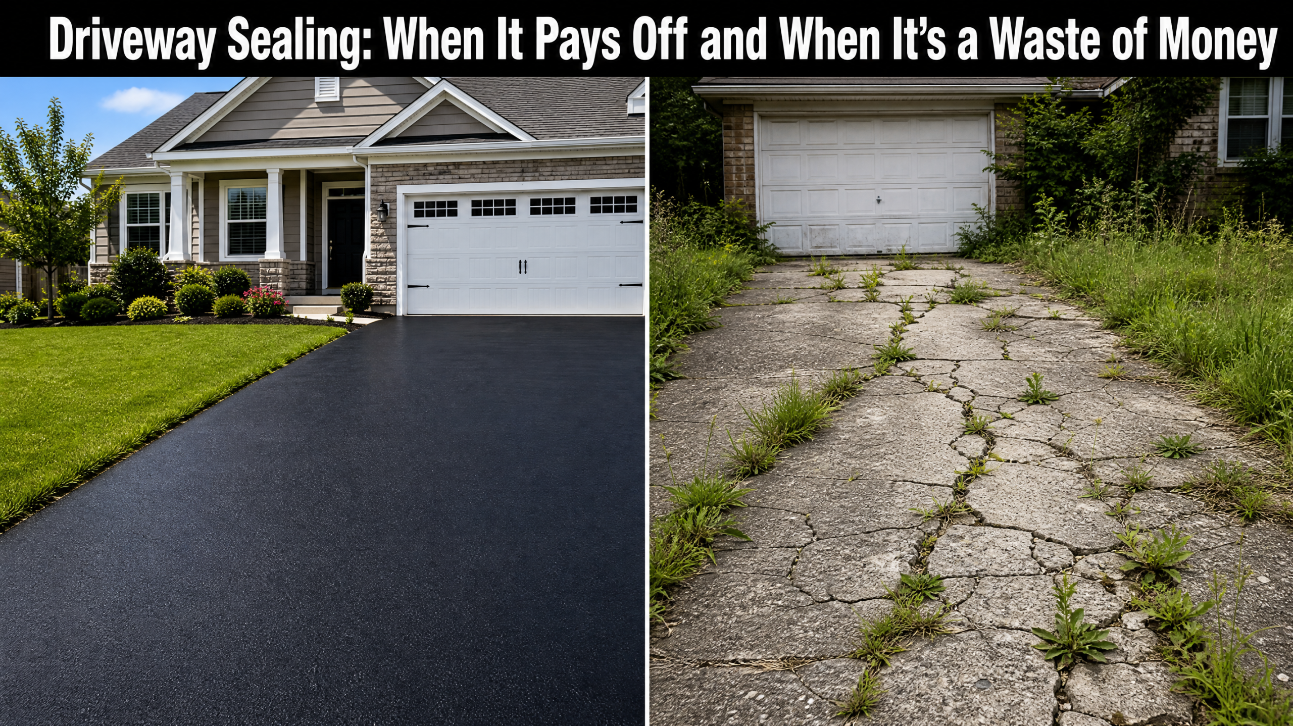 Driveway Sealing: When It Pays Off and When It's a Waste of Money