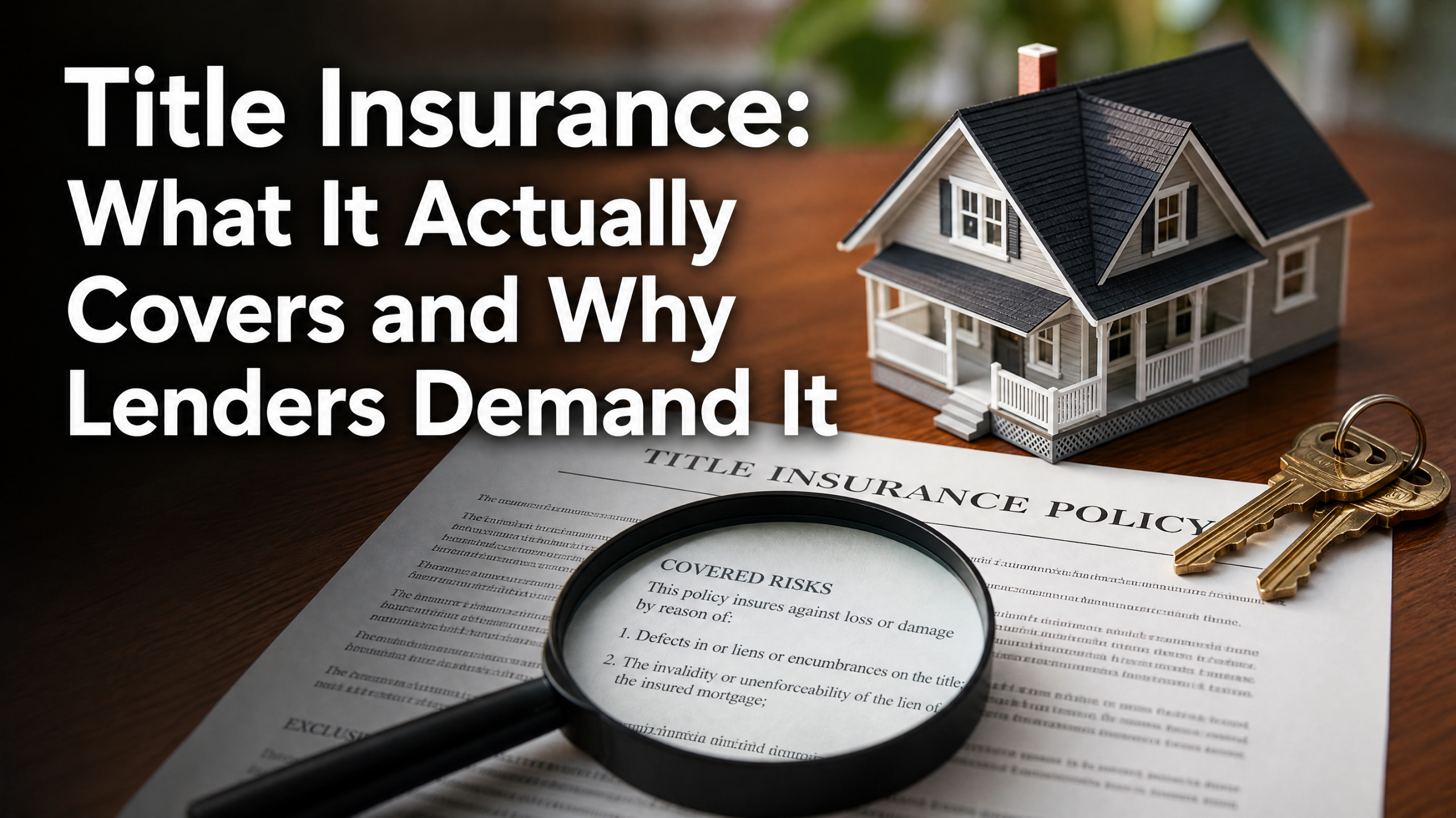 Title Insurance: What It Actually Covers and Why Lenders Demand It
